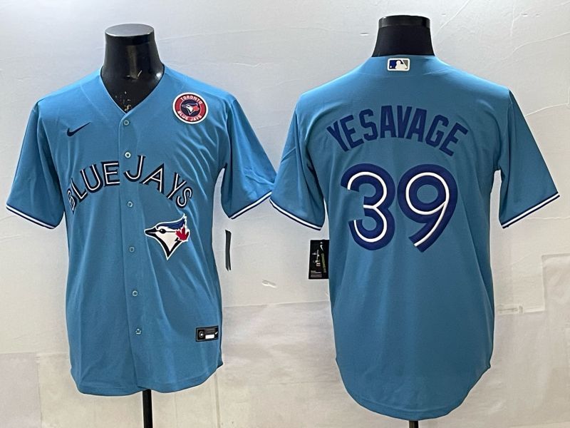 Men 2025 Toronto Blue Jays #39 Yeaavage Light Blue Game Nike MLB Jersey style 07->toronto blue jays->MLB Jersey